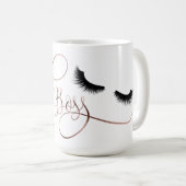 Lash Boss Makeup Eyebrow Eyes Lashes Roos Gold Koffiemok (Voorkant rechts)