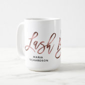 Lash Boss Makeup Eyebrow Eyes Lashes Roos Gold Koffiemok (Voorkant links)