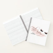 Lash Boss Makeup Eyebrow Eyes Lashes Roos Gold Notitieboek (Binnen)