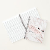 Lash Boss Makeup Eyebrow Eyes Lashes Roos Gold Notitieboek (Binnen)