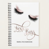 Lash Boss Makeup Eyebrow Eyes Lashes Roos Gold Planner (Voorkant)