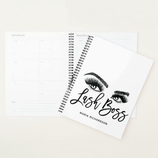 Lash Boss Makeup Eyebrow Eyes Lashes Roos Gold Planner (Display)