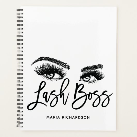 Lash Boss Makeup Eyebrow Eyes Lashes Roos Gold Planner (Voorkant)