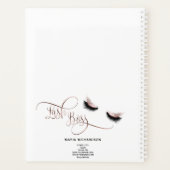 Lash Boss Makeup Eyebrow Eyes Lashes Roos Gold Planner (Achterkant)