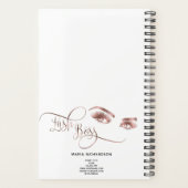 Lash Boss Makeup Eyebrow Eyes Lashes Roos Gold Planner (Achterkant)