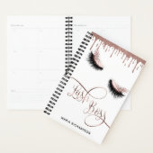 Lash Boss Makeup Eyebrow Eyes Lashes Roos Gold Planner (Display)