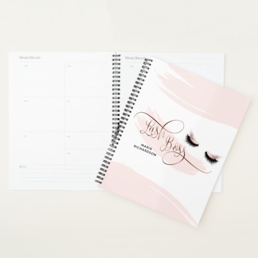 Lash Boss Makeup Eyebrow Eyes Lashes Roos Gold Planner (Display)