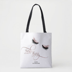Lash Boss Makeup Eyebrow Eyes Lashes Roos Gold Tote Bag