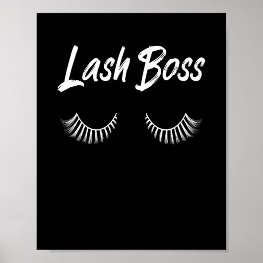 Lash Boss Makeup Lashes Cosmetics Poster (Voorkant)