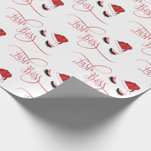 Lash Boss Santa Lashes Cadeaupapier (Hoek)