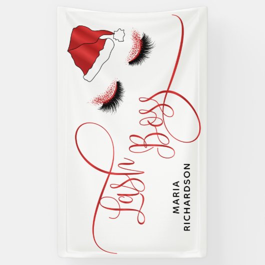 Lash Boss Santa Lashes Spandoek (Verticaal)
