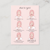 Lash/Brow Aftercare Instructions & Appointes Visitekaartje (Voorkant)