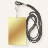 lash & brow artiest qr code gold drifbedrijf badge (Achterkant met draagriem)