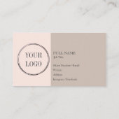 Lash / Brow artiest visitekaartjes (Achterkant)