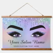 Lash Brow Glitter Beauty Business Hangend Wandkleed (Voorkant)