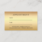 Lash & Brow Makeup Artist Beauty Salon Benoeming Afsprakenkaartje (Achterkant)