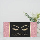 Lash & Brow Makeup Artist Salon Cadeaubonnen (Staand voorkant)