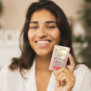 Lash Brow Permanent Makeup QRCode Gold Roos Green Visitekaartje