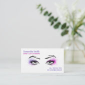 💋 Lash Brow Tech Thick Premium Getextureerd Visitekaartje (Staand voorkant)