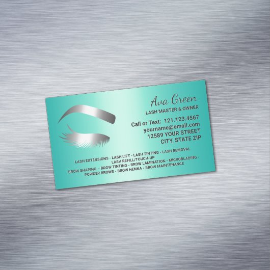 Lash & Brow-technicus Magnetisch Visitekaartje (Voorbeeld)