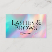 Lash Brows Logo QR-code Visitekaartje (Achterkant)