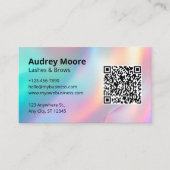 Lash Brows Logo QR-code Visitekaartje (Voorkant)