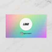 Lash Brows Minimalistisch Elegant Logo Visitekaartje (Achterkant)