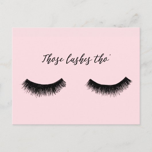 Lash Chat - Die Lashes Tho' Briefkaart (Voorkant)