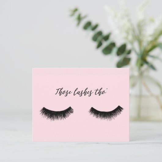 Lash Chat - Die Lashes Tho' Briefkaart (Staand voorkant)
