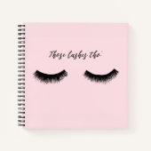 Lash Chat - Die Lashes Tho' Notitieboek (Voorkant)