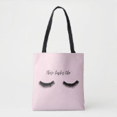 Lash Chat - Die Lashes Tho' Tote Bag (Voorkant)
