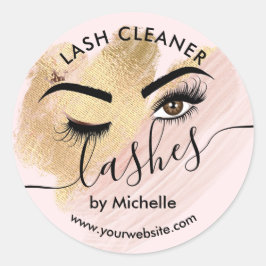 Lash Cleaner Make-up Ogen Schoonheidssalon Classic Ronde Sticker