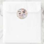 Lash Cleaner Make-up Ogen Schoonheidssalon Classic Ronde Sticker (Tas)