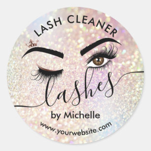 Lash Cleaner Make-up Ogen Schoonheidssalon Classic Ronde Sticker