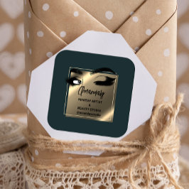 Lash Cleaner Makeup Beauty Shop Dankland Woodland Vierkante Sticker