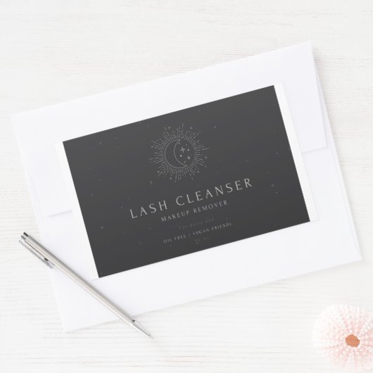 Lash cleanser rechthoekige sticker (Envelop)