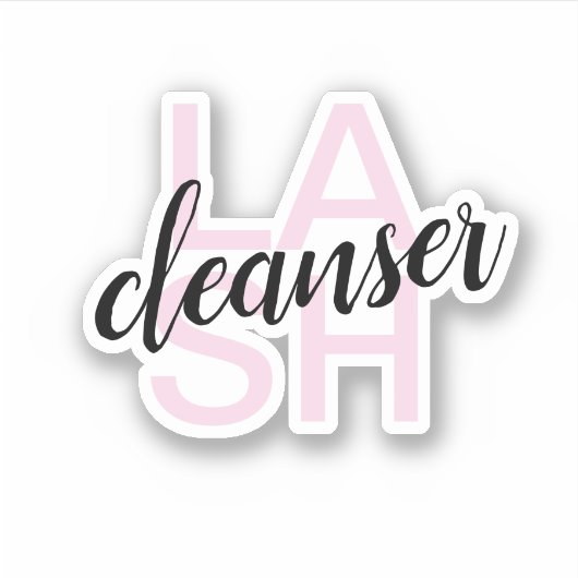 Lash Cleanser Sticker (Voorkant)