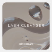 Lash Cleanser Sticker Warm Aesthetic (Voorkant)