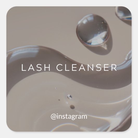 Lash Cleanser Sticker Warm Aesthetic (Voorkant)