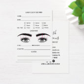 Lash client record eyelash extensies modern wit visitekaartje (Bureau)