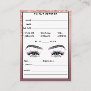 Lash Client Record Logo-Visitekaartje toevoegen Visitekaartje