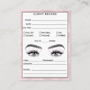 Lash Client Record Logo-Visitekaartje toevoegen Visitekaartje