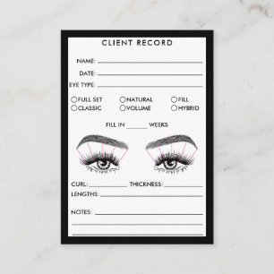Lash Client Record Logo-Visitekaartje toevoegen Visitekaartje
