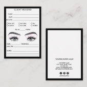 Lash Client Record Logo-Visitekaartje toevoegen Visitekaartje (Voorkant / Achterkant)