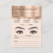 Lash Client Record toevoegen Logo Gold Tear Busine