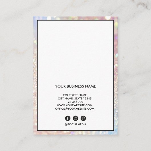 Lash Client Record toevoegen Logo Holograaf Busine Visitekaartje