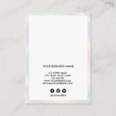 Lash Client Record toevoegen Logo Holograaf Busine Visitekaartje (Achterkant)