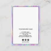 Lash Client Record toevoegen Logo Holograaf Busine Visitekaartje (Achterkant)