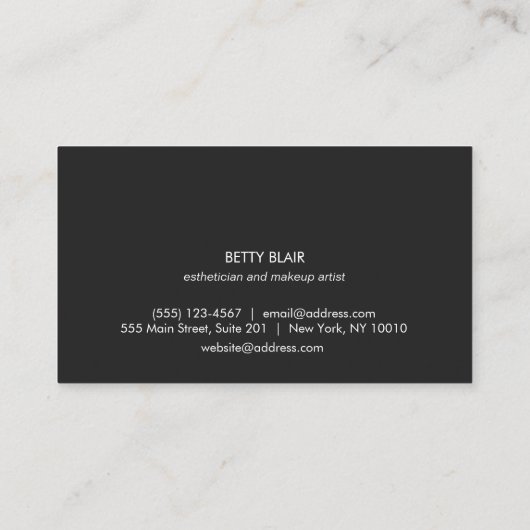 Lash en Brow voegen je foto toe Visitekaartje (Achterkant)