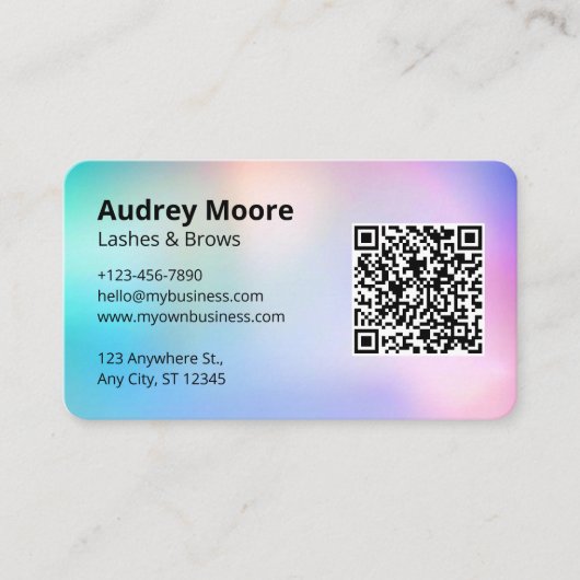 Lash en Brows Tech Beauty Salon Visitekaartje (Voorkant)